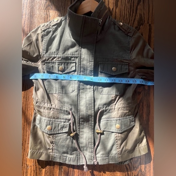 American Rag Bella twilight barn jacket Utility Jacket Olive Green Casual Sz. XS - Picture 7 of 9